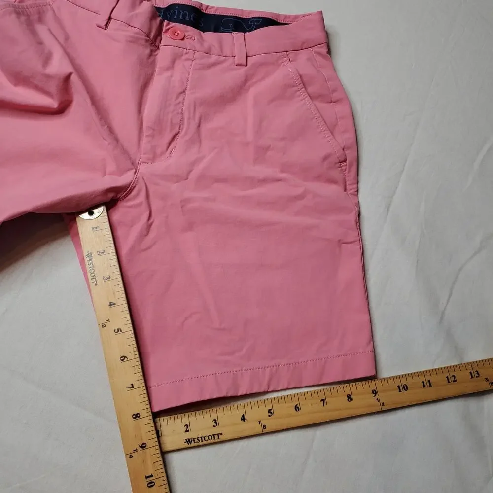 Vineyard Vines Men's Size 28 On The Go Performance Golf Shorts Pink 1H001141